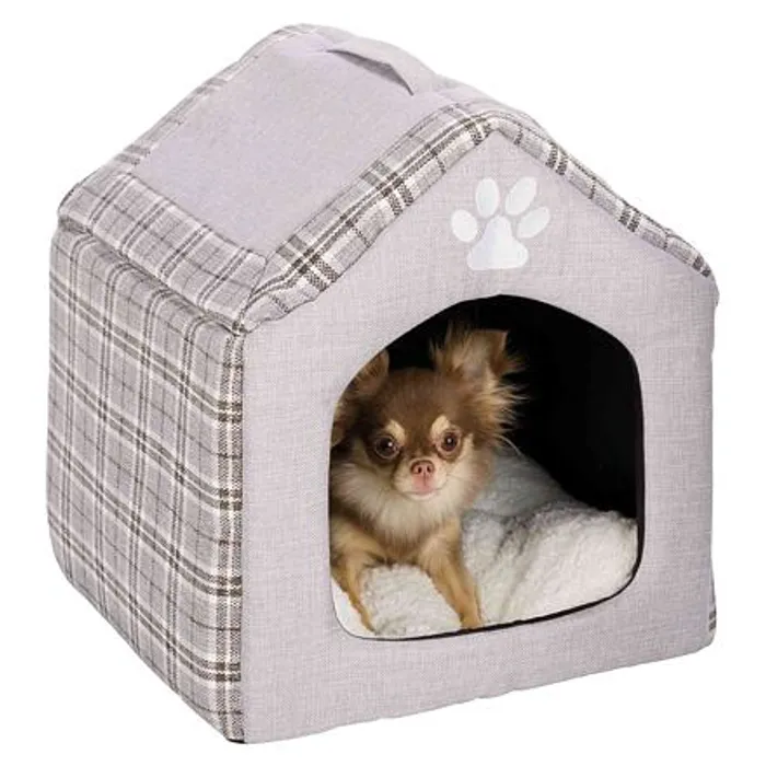 Hlavný obrázok produktu Plyšový domek SILAS 40 x 45 x 40 cm šedo/krémový