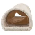 Ďalší obrázok produktu Plyšový tunel pre hlodavce 27 × 21 × 80 cm, 2 spevnené výstupy, béžová