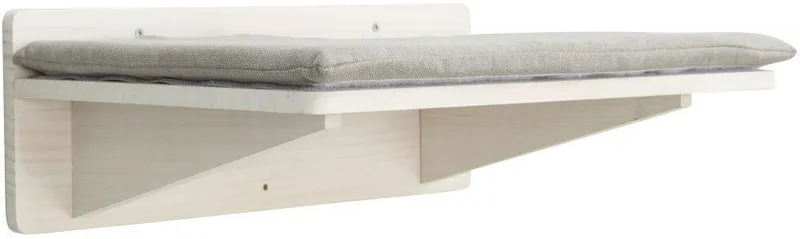 Hlavný obrázok produktu Podesta s polštářem, prvek na stěnu, 50 x 17,5 x 36,5 cm, bílá