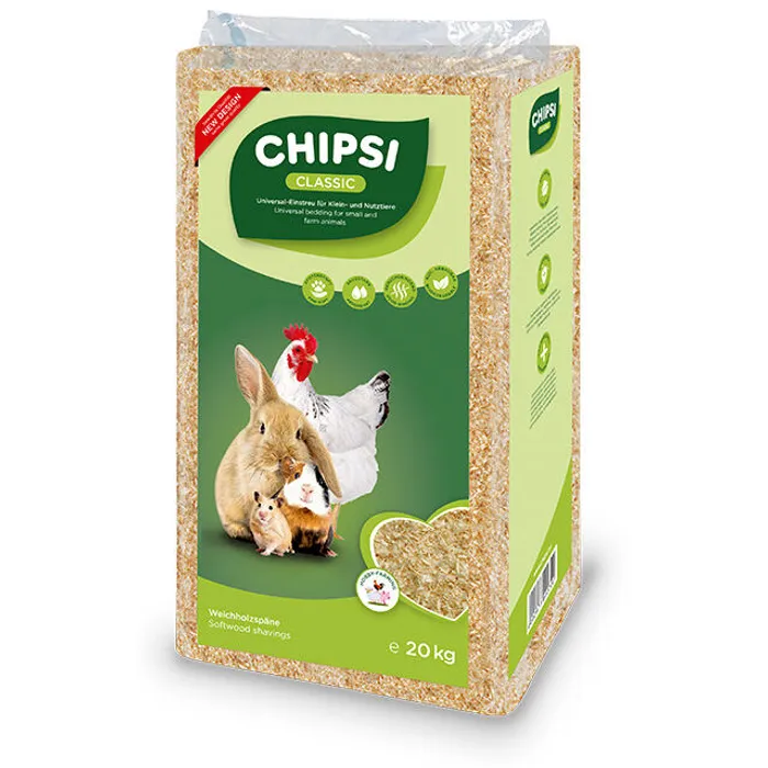 Hlavný obrázok produktu Podestýlka CHIPSI CLASSIC / TIERWOHL CLASSIC 20 kg (400 l)