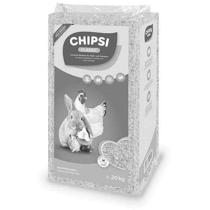 Hlavný obrázok produktu Podestýlka CHIPSI CLASSIC / TIERWOHL CLASSIC 20 kg (400 l)