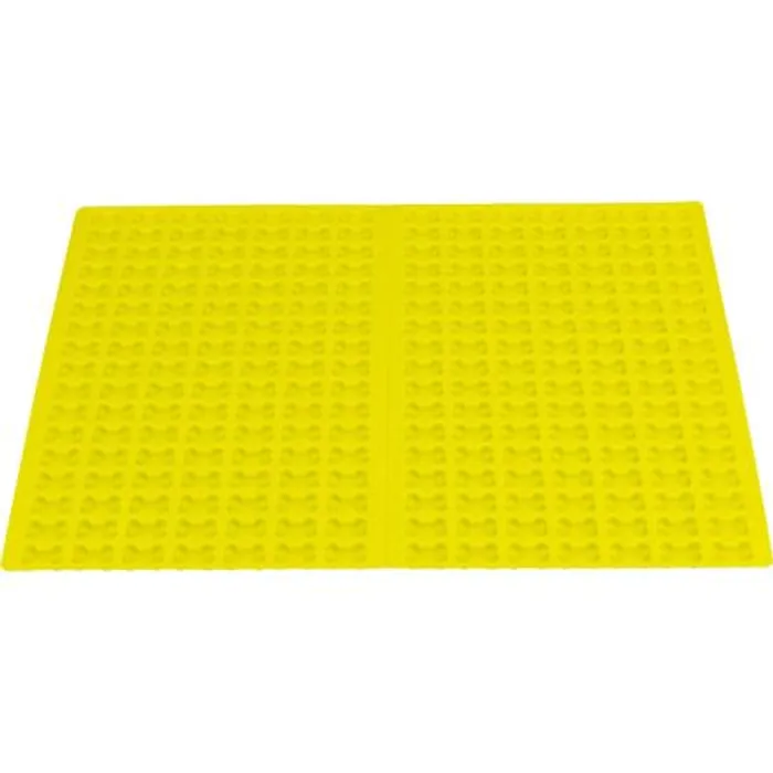 Hlavný obrázok produktu Podložka na pečení KOSTIČKY, 38 x 28 cm, silikon, neonově žlutá