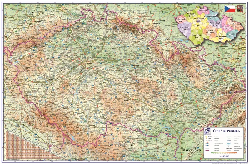 Hlavný obrázok produktu Podložka na stůl 60x40cm Česká republika