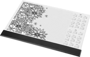 Podložka na stôl Flowers, A3, 410x286 mm, s omaľovánkou, PANTA PLAST