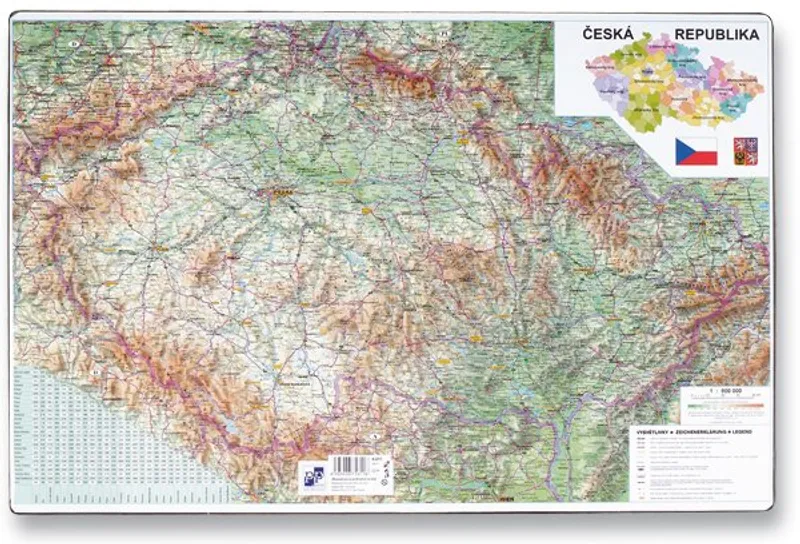 Hlavný obrázok produktu Podložka na stůl - Mapa České republiky 60 x 40 cm