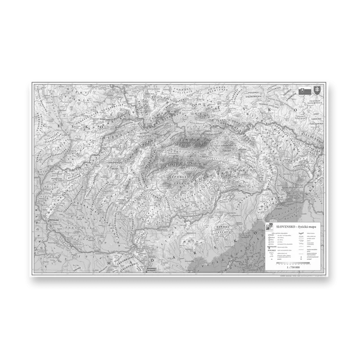 Hlavný obrázok produktu Podložka na stůl - Mapa Slovenské republiky 60 x 40 cm