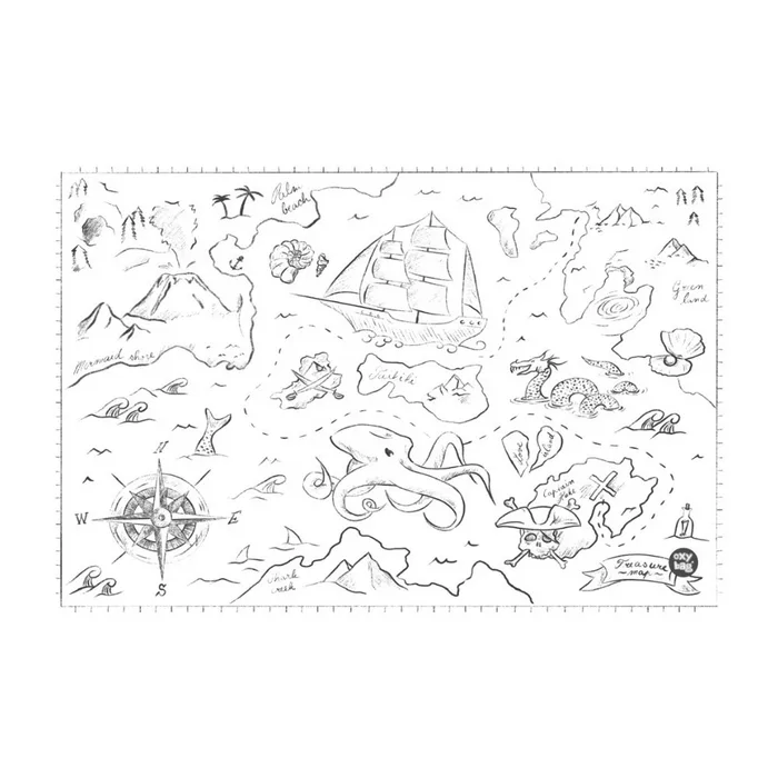 Hlavný obrázok produktu Podložka na stůl PP 60x40cm Pirate