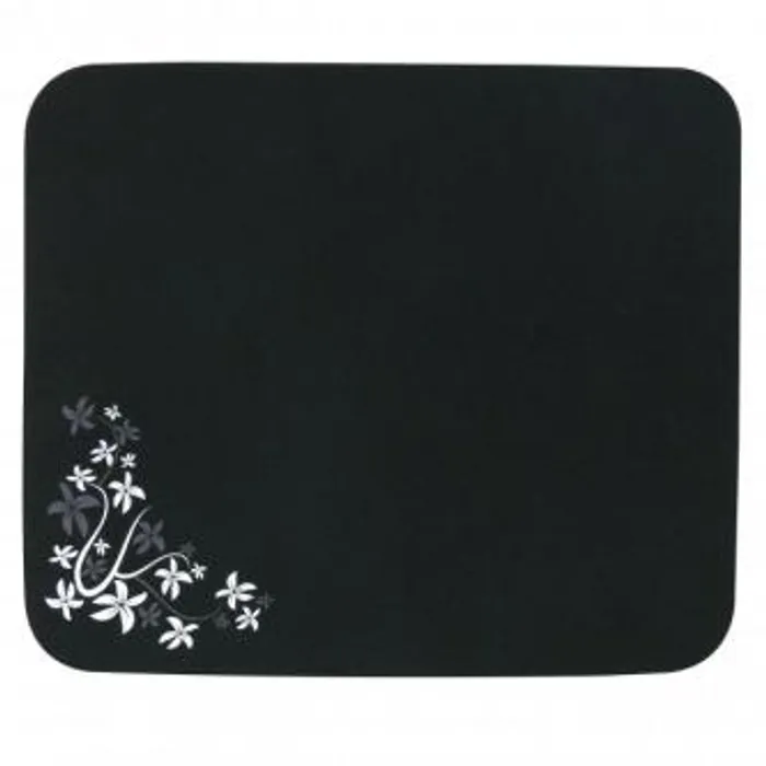 Hlavný obrázok produktu Podložka pod myš, Flower edition, měkký povrch, černá, 24x22 cm, Logo