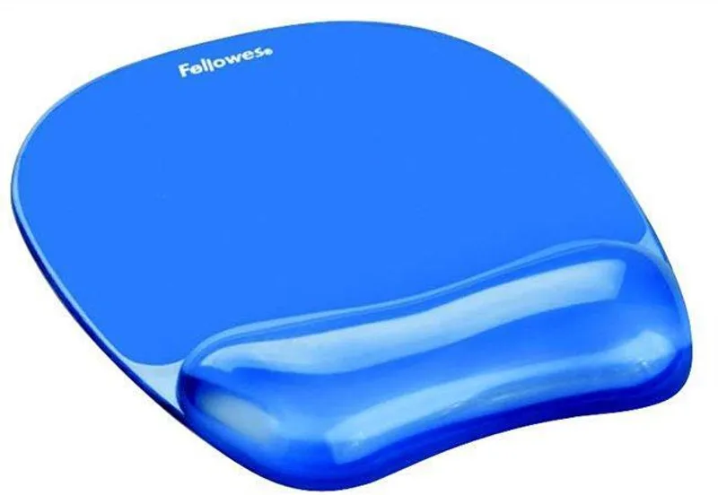 Hlavný obrázok produktu Podložka pod myš s gelovou opěrkou zápěstí, FELLOWES "Crystals Gel", modrá