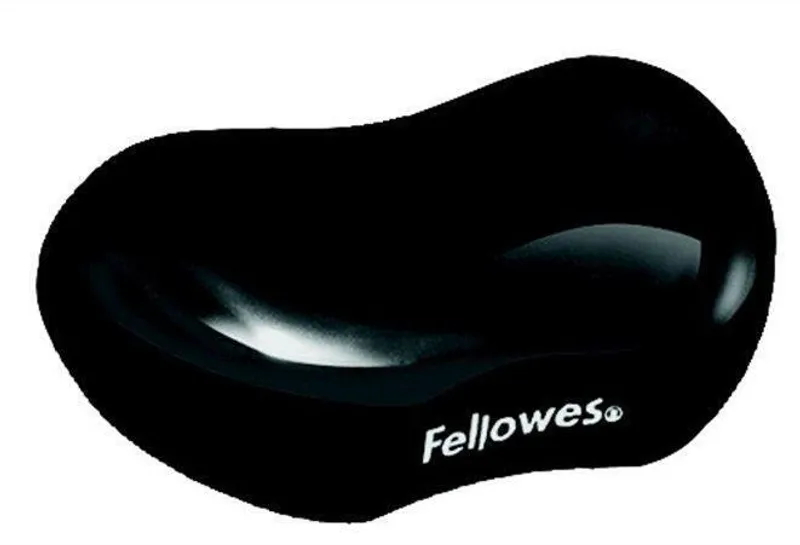 Hlavný obrázok produktu Podložka pod zápěstí CRYSTAL, ergonomická, gelová, černá, Fellowes