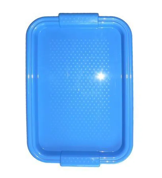 Hlavný obrázok produktu Podnos, modrá, plast, zaoblený okraj, 45x30 cm