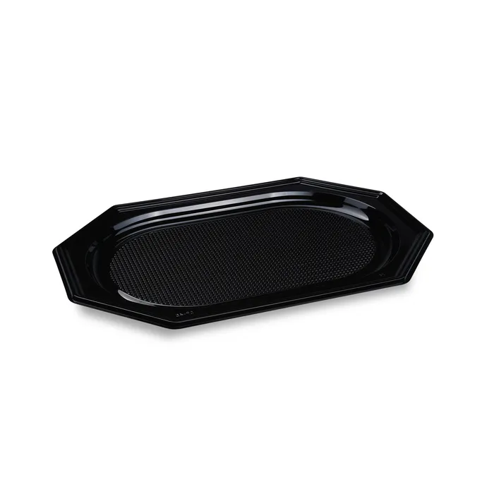 Hlavný obrázok produktu Podnos (rPET) oválný černý 45 x 30,2 cm [10 ks]
