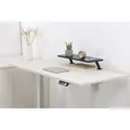 Podstavec pod monitor, připevniteľný ku stolu, čierny, oceľ, drevotrieska, 20 kg nosnosť, Powerton, ergo