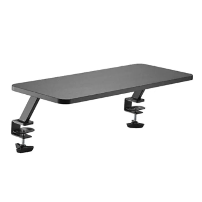 Hlavný obrázok produktu Podstavec pod monitor, připevnitelný ke stolu, černý, ocel, dřevotříska, 20 kg nosnost, P