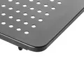 Podstavec pod monitor, priestor pre klávesnicu, čierny, oceľ-plast, 20 kg nosnosť, Powerton, ergo
