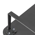Podstavec pod monitor, priestor pre klávesnicu, rýchla montáž, čierny, oceľ, drevotrieska, 20 kg nosnosť, Powerton, ergo