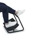 Ďalší obrázok produktu Pevné pod nohy, možnosť pretiahnutia nôh, čierny, oceľ, 25 kg nosnosť, Powerton, nastaviteľná výška