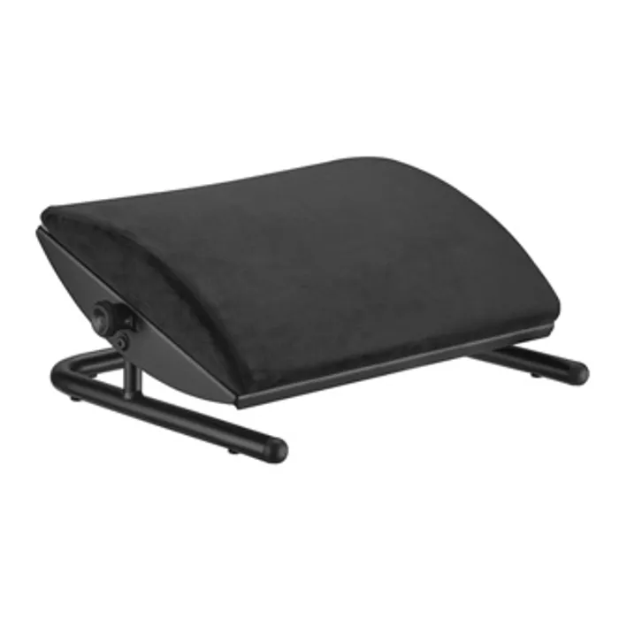 Hlavný obrázok produktu Podstavec pod nohy, odnimatelný měkký polštář, černý, ocel, 25 kg nosnost, Powerton