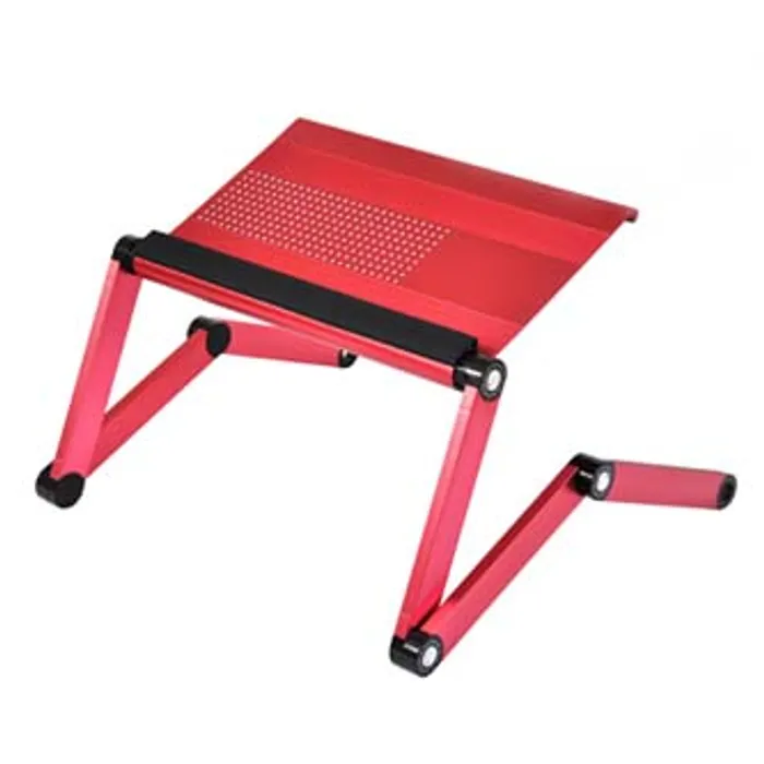 Hlavný obrázok produktu Podstavec pod notebook, s možností rotace o 360°, růžový, hliník-plast, 10 kg nosnost