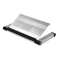 Podstavec pod notebook, s možností rotace o 360°, stříbrný, hliník-plast, 10 kg nosnost