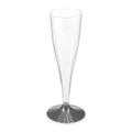 Ďalší obrázok produktu Pohárik kryštál na sekt (PS) dvojdielny čierna stopka priemer 60mm 0,1L [20 ks]