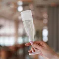 Pohárik na sekt vratný (PP) opakovane použiteľný priemer 63mm 0,1L [10 ks]
