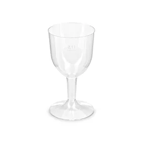 Pohárik kryštál na víno (PS) dvojdielny priemer 65mm 0,1L [6 ks]