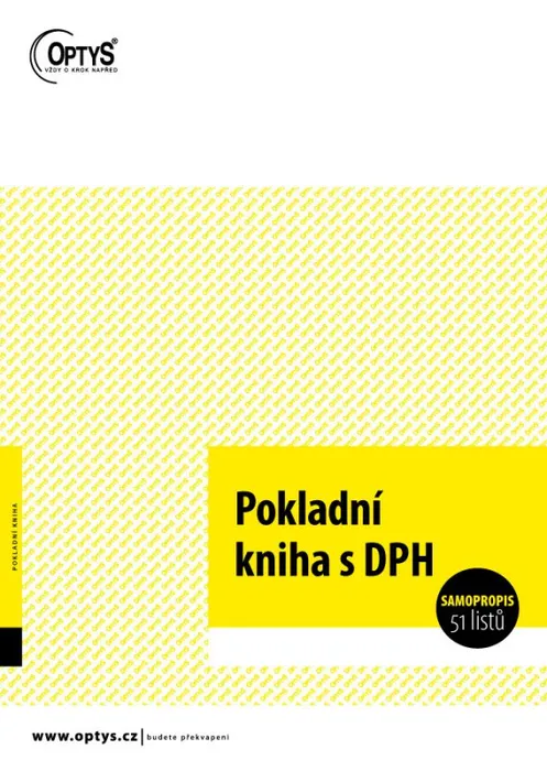 Hlavný obrázok produktu Pokladní kniha A4, samopropisovací 1014