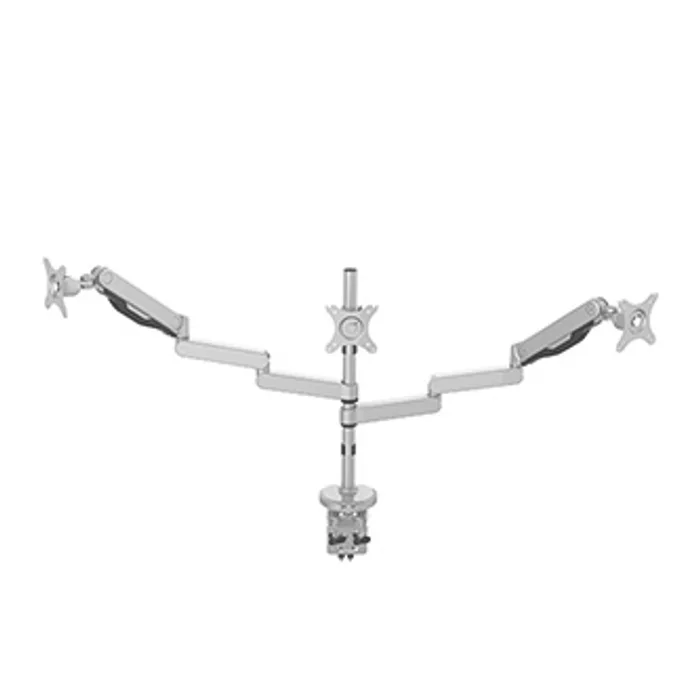 Hlavný obrázok produktu Polohovatelný držák pro 3 monitory, 2-9KG, svorka a průchodka stolu, 17"-30", U