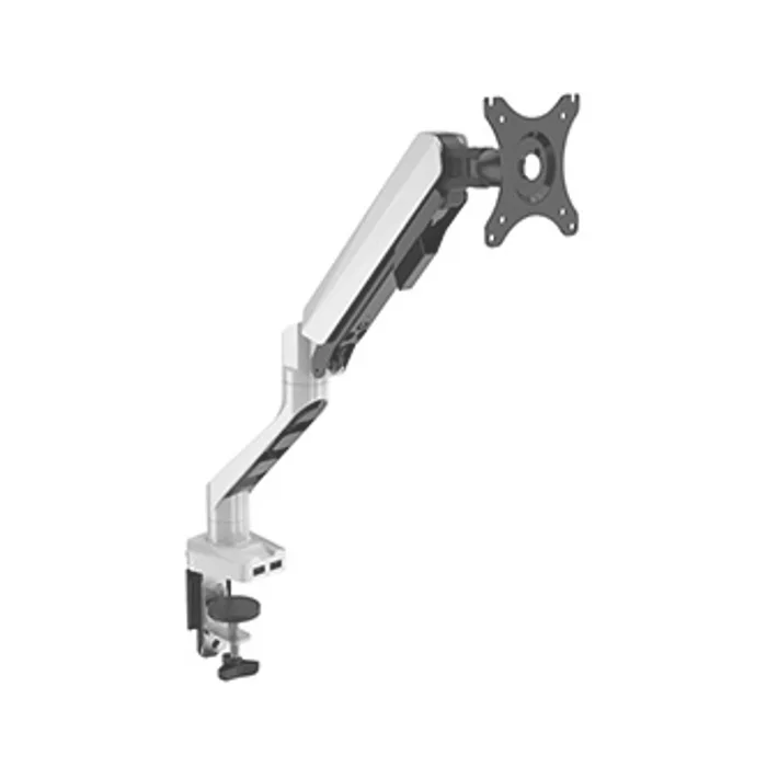 Hlavný obrázok produktu Polohovatelný držák pro monitor, 2-9KG, svorka a průchodka stolu, 17"-30", USB HUB, 75x75/