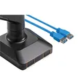 Ďalší obrázok produktu Polohovateľný držiak ULTRADESK BRANCH Single pre monitor, 10KG, svorka a priechodka stola,
