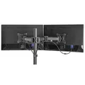 Polohovateľný držiak ULTRADESK SKELETON Double pre 2 monitory, 16KG, svorka a priechodka st