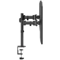Polohovateľný držiak ULTRADESK SKELETON Double pre 2 monitory, 16KG, svorka a priechodka st