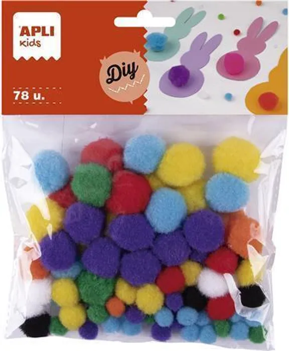 Hlavný obrázok produktu Pom-pom, mix barev, APLI "Creative"