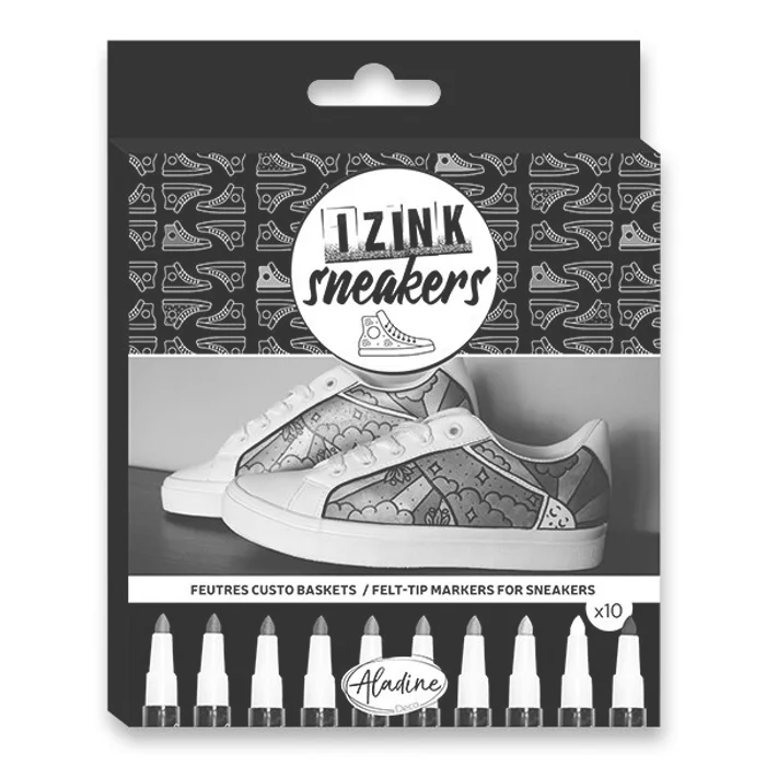 Hlavný obrázok produktu Popisovač Aladine Sneakers Izink na tenisky, 10 barev