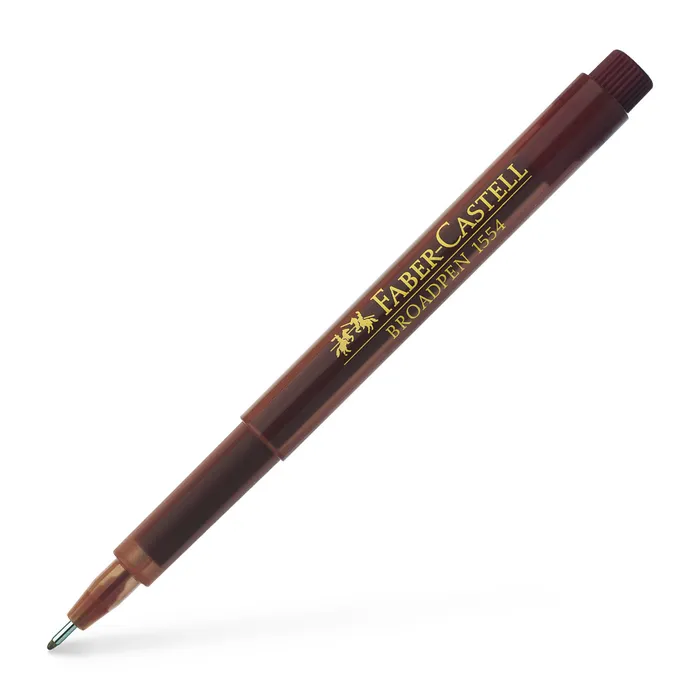 Hlavný obrázok produktu Popisovač Broadpen 1554, hnědá Faber Castell (155477)