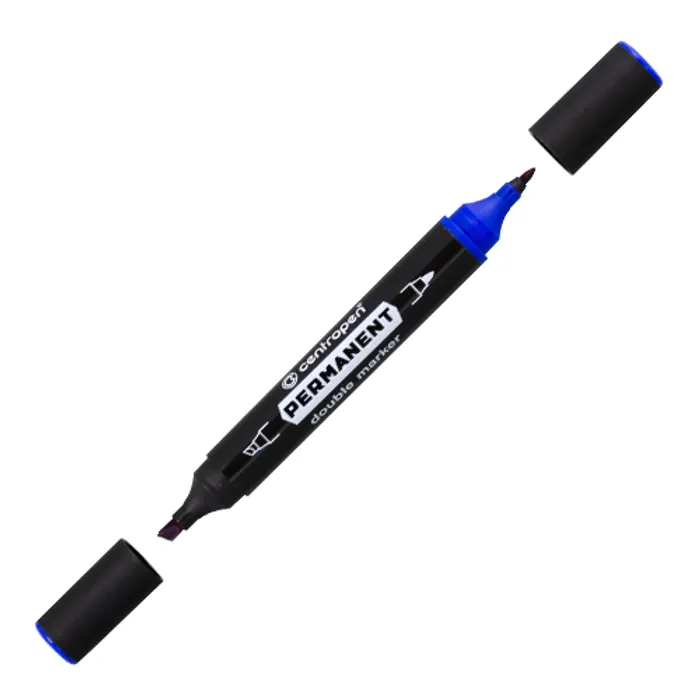 Hlavný obrázok produktu Popisovač centropen 1666 Permanentní dvouhrotý - modrý