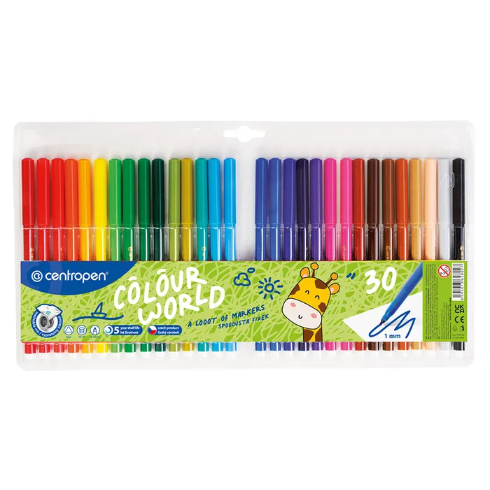 Hlavný obrázok produktu Popisovač CENTROPEN 7550 sada 30 barev (fixy)