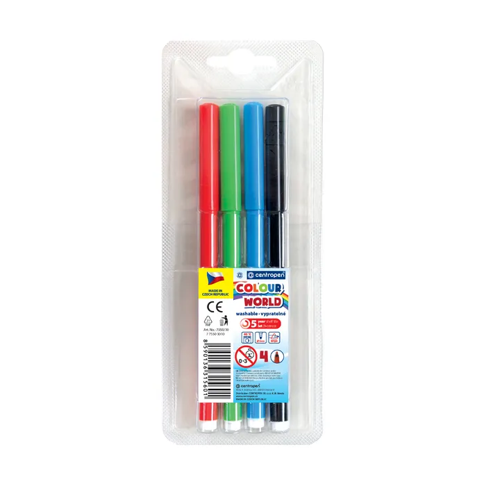 Hlavný obrázok produktu Popisovač CENTROPEN 7550 sada 4 barev (fixy)