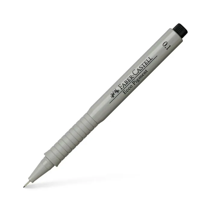Hlavný obrázok produktu Popisovač Ecco Pigment  0.1, černá Faber Castell (166199)