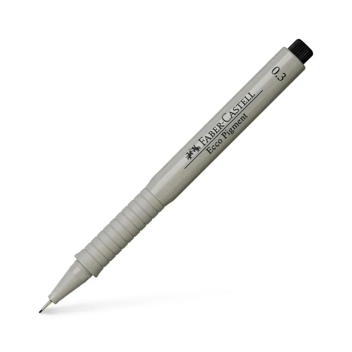 Hlavný obrázok produktu Popisovač Ecco Pigment  0.3, černá Faber Castell (166399)