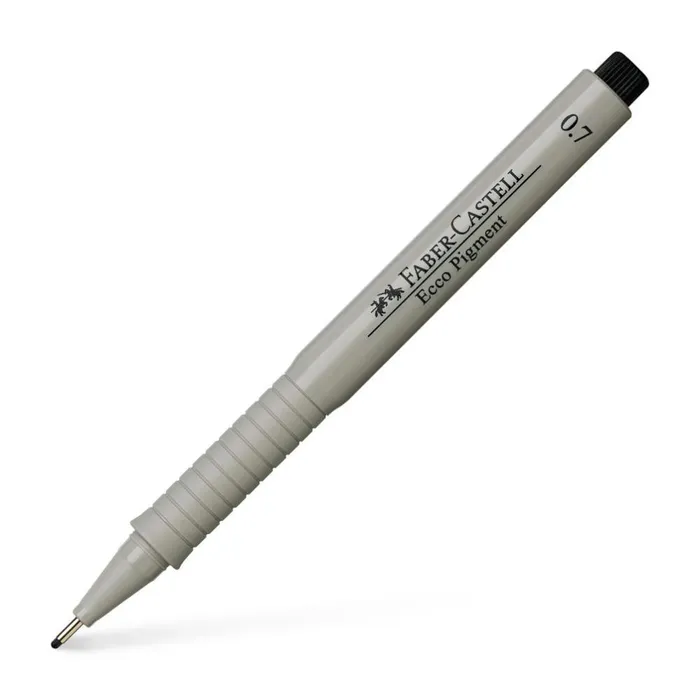 Hlavný obrázok produktu Popisovač Ecco Pigment  0.7, černá Faber Castell (166799)