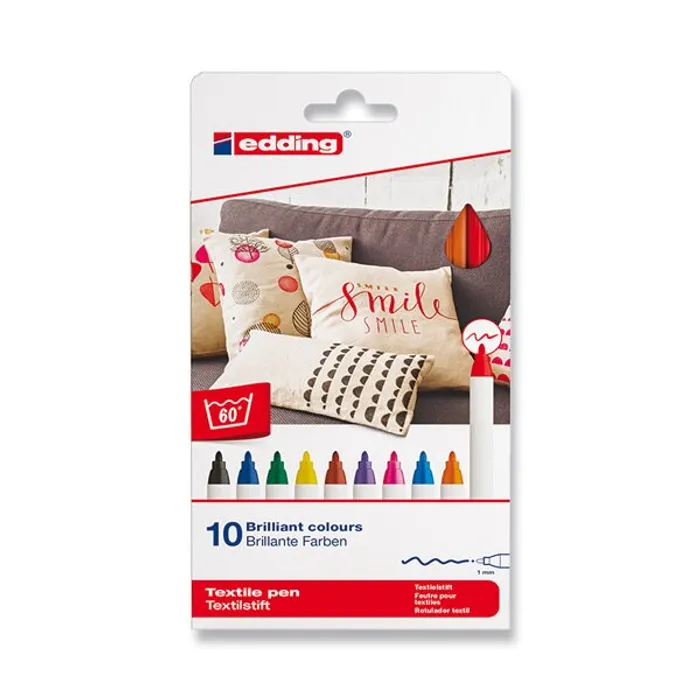 Hlavný obrázok produktu Popisovač Edding na textil 4600 10 barev