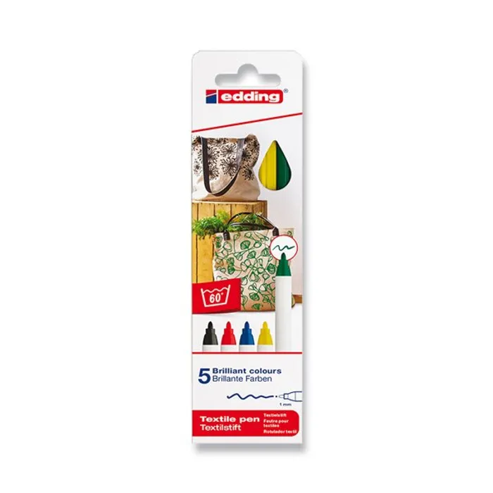 Hlavný obrázok produktu Popisovač Edding na textil 4600 5 barev