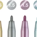 Ďalší obrázok produktu Popisovač Faber-Castell 167304 Pitt Artist Pen 4 farby, metalické