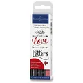 Popisovač Faber-Castell 267115 Pitt Artist Pen Hand Lettering 4 kusy