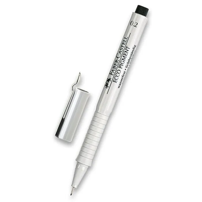 Hlavný obrázok produktu Popisovač Faber-Castell Ecco Pigment - černý 0,2 mm