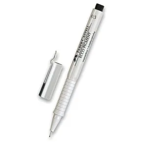 Pero popisovač Faber-Castell Ecco Pigment - čierne 0,3 mm