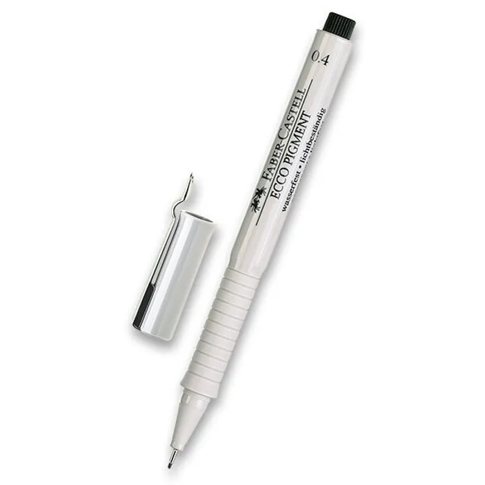 Hlavný obrázok produktu Popisovač Faber-Castell Ecco Pigment - černý 0,4 mm