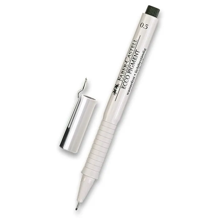 Hlavný obrázok produktu Popisovač Faber-Castell Ecco Pigment - černý 0,5 mm